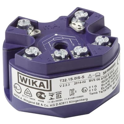 Wika Digital temperature transmitter, Model T32.xS